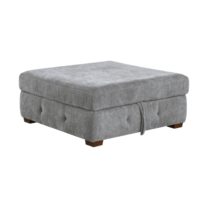 9624GY*62L1ACRCOT (6)6-Piece Sectional with Right Chaise, Pull-out Bed and Ottoman - 9624GY*62L1ACRCOT