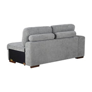 9624GY*62L1ACRCOT (6)6-Piece Sectional with Right Chaise, Pull-out Bed and Ottoman - 9624GY*62L1ACRCOT