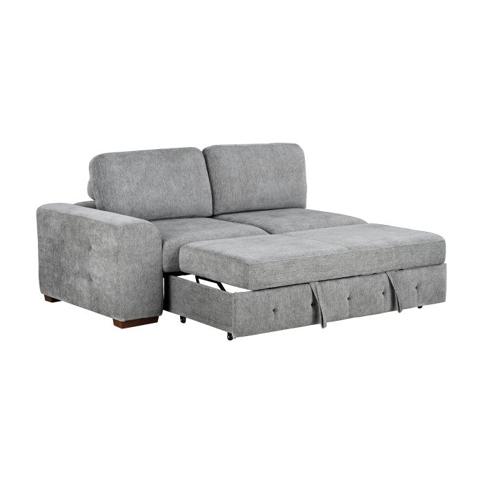 9624GY*62L1ACRCOT (6)6-Piece Sectional with Right Chaise, Pull-out Bed and Ottoman - 9624GY*62L1ACRCOT