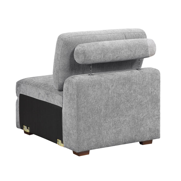 9624GY*62L1ACRCOT (6)6-Piece Sectional with Right Chaise, Pull-out Bed and Ottoman - 9624GY*62L1ACRCOT