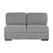 9624GY*62L1ACRCOT (6)6-Piece Sectional with Right Chaise, Pull-out Bed and Ottoman - 9624GY*62L1ACRCOT