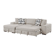9624TP*2LC2R 2-Piece Sectional with Left Chaise and Pull-out Bed - 9624TP*2LC2R
