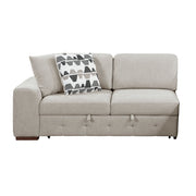 9624TP*32LRC 3-Piece Sectional with Right Chaise, Pull-out Bed and Ottoman - 9624TP*32LRC