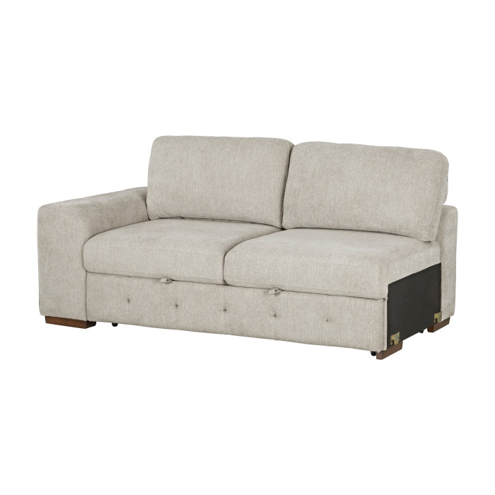 9624TP*32LRC 3-Piece Sectional with Right Chaise, Pull-out Bed and Ottoman - 9624TP*32LRC