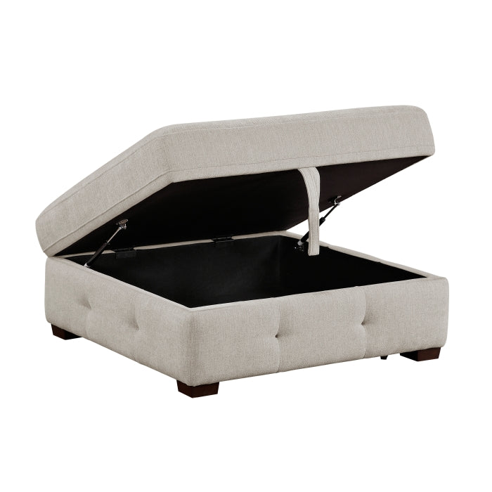 9624TP*32LRC 3-Piece Sectional with Right Chaise, Pull-out Bed and Ottoman - 9624TP*32LRC