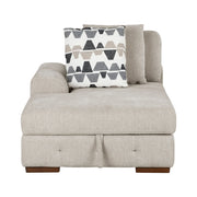 9624TP*3LC2R 3-Piece Sectional with Left Chaise, Pull-out Bed and Ottoman - 9624TP*3LC2R