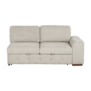 9624TP*3LC2R 3-Piece Sectional with Left Chaise, Pull-out Bed and Ottoman - 9624TP*3LC2R