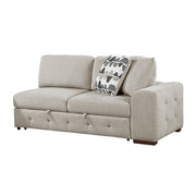 9624TP*3LC2R 3-Piece Sectional with Left Chaise, Pull-out Bed and Ottoman - 9624TP*3LC2R