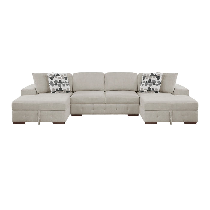 9624TP*3LCRC (3)3-Piece Sectional with Left and Right Chaise - 9624TP*3LCRC