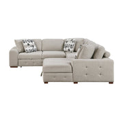 9624TP*42L1ACRC (4)4-Piece Sectional with Right Chaise and Pull-out Bed - 9624TP*42L1ACRC