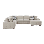 9624TP*42LRC 4-Piece Sectional with Right Chaise and Pull-out Bed - 9624TP*42LRC
