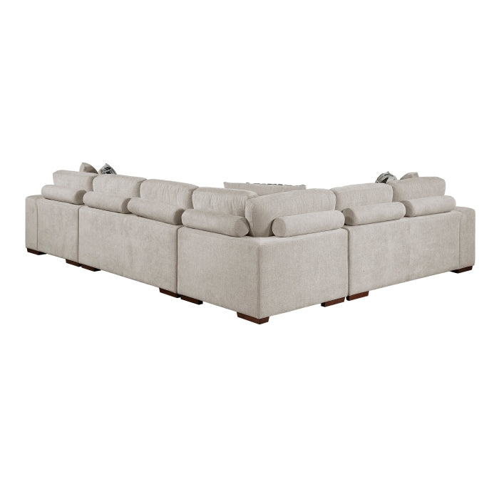 9624TP*42LRC 4-Piece Sectional with Right Chaise and Pull-out Bed - 9624TP*42LRC