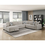 9624TP*42RLC 4-Piece Sectional with Left Chaise and Pull-out Bed - 9624TP*42RLC