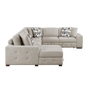9624TP*42RLC 4-Piece Sectional with Left Chaise and Pull-out Bed - 9624TP*42RLC