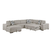 9624TP*42RLC 4-Piece Sectional with Left Chaise and Pull-out Bed - 9624TP*42RLC