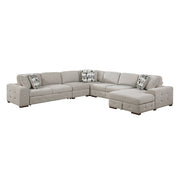 9624TP*52L1ACRC (5)5-Piece Sectional with Right Chaise and Pull-out Bed - 9624TP*52L1ACRC