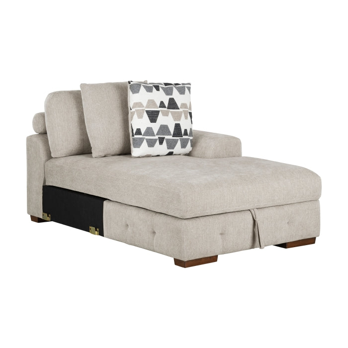 9624TP*52L1ACRC (5)5-Piece Sectional with Right Chaise and Pull-out Bed - 9624TP*52L1ACRC