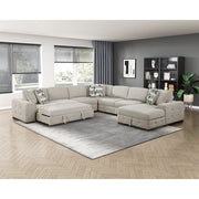 9624TP*52L1ACRC (5)5-Piece Sectional with Right Chaise and Pull-out Bed - 9624TP*52L1ACRC