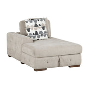9624TP*5LC2R 5-Piece Sectional with Left Chaise, Pull-out Bed and Ottoman - 9624TP*5LC2R