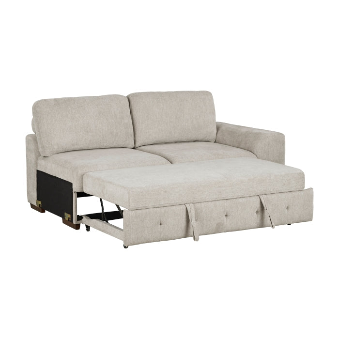 9624TP*5LC2R 5-Piece Sectional with Left Chaise, Pull-out Bed and Ottoman - 9624TP*5LC2R