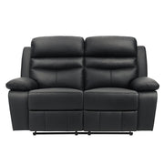 9628BLK-2 Double Reclining Love Seat - 9628BLK-2