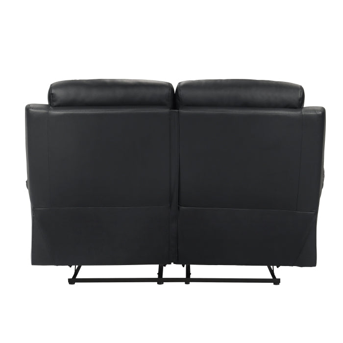 9628BLK-2 Double Reclining Love Seat - 9628BLK-2