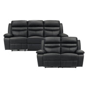 9628BLK*2PW 2pc Set: Sofa, Love (Power) - 9628BLK*2PW
