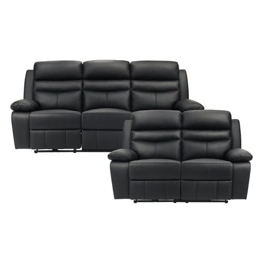 9628BLK*2PW 2pc Set: Sofa, Love (Power) - 9628BLK*2PW