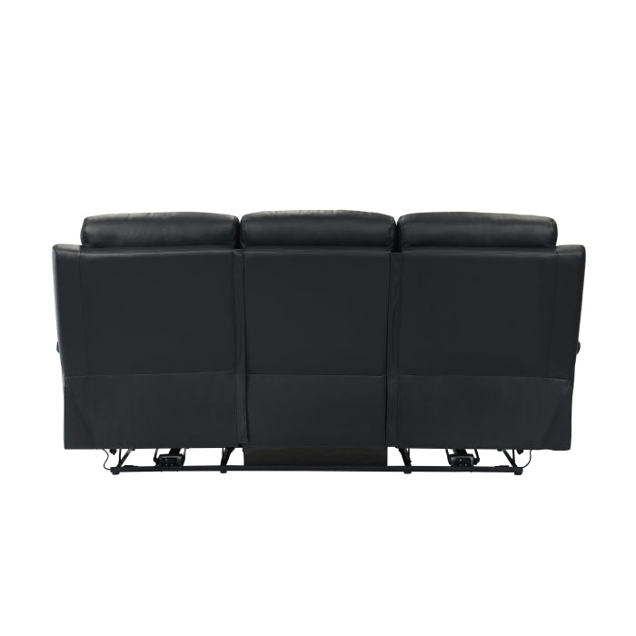 9628BLK*2PW 2pc Set: Sofa, Love (Power) - 9628BLK*2PW