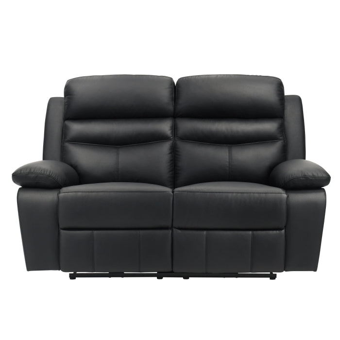 9628BLK*2PW 2pc Set: Sofa, Love (Power) - 9628BLK*2PW