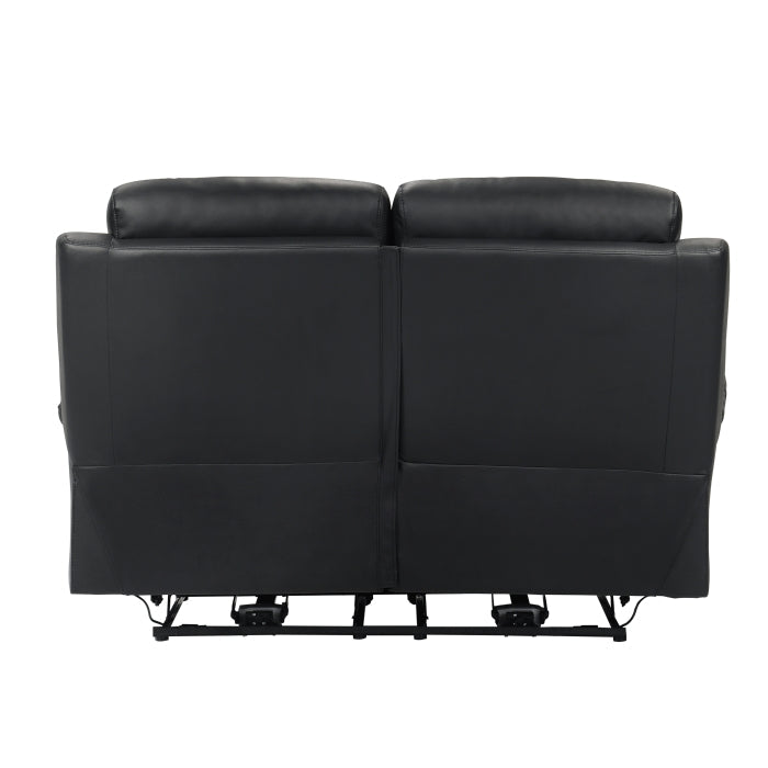 9628BLK*2PW 2pc Set: Sofa, Love (Power) - 9628BLK*2PW