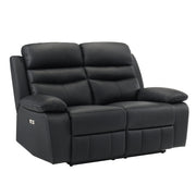 9628BLK-2PW Power Double Reclining Love Seat - 9628BLK-2PW