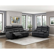 9628BLK-3 Double Reclining Sofa - 9628BLK-3