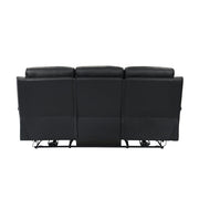 9628BLK-3PW Power Double Reclining Sofa - 9628BLK-3PW