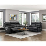 9628BLK-3PW Power Double Reclining Sofa - 9628BLK-3PW