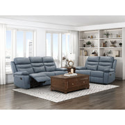9628BUE-2 Double Reclining Love Seat - 9628BUE-2