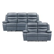 9628BUE*2PW 2pc Set: Sofa, Love (Power) - 9628BUE*2PW
