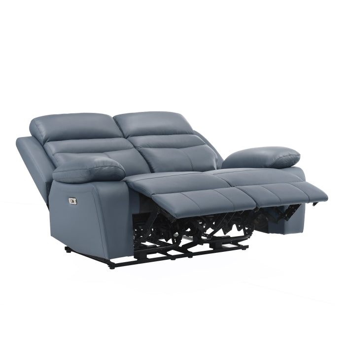 9628BUE*2PW 2pc Set: Sofa, Love (Power) - 9628BUE*2PW