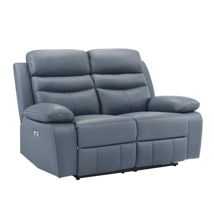 9628BUE-2PW Power Double Reclining Love Seat - 9628BUE-2PW