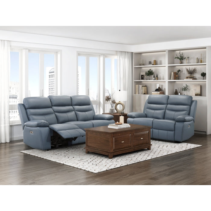 9628BUE-3PW Power Double Reclining Sofa - 9628BUE-3PW
