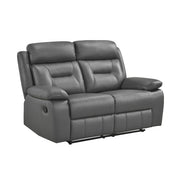 9629DGY-2 Double Reclining Love Seat - 9629DGY-2