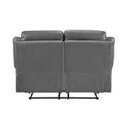 9629DGY-2 Double Reclining Love Seat - 9629DGY-2