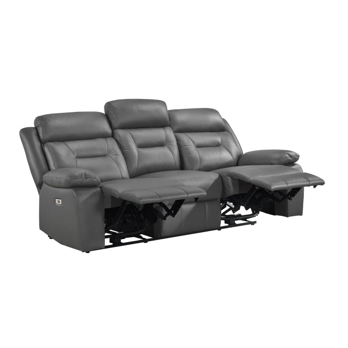 9629DGY*2PW 2pc Set: Sofa, Love (Power) - 9629DGY*2PW