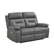 9629DGY*2PW 2pc Set: Sofa, Love (Power) - 9629DGY*2PW