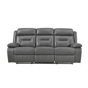 9629DGY-3 Double Reclining Sofa - 9629DGY-3