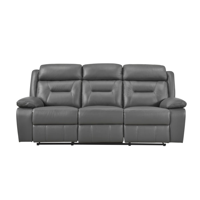 9629DGY-3 Double Reclining Sofa - 9629DGY-3