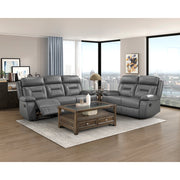 9629DGY-3 Double Reclining Sofa - 9629DGY-3