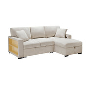 9630BE*22LRC (2)Sectional with Right Chaise, Pull-out Bed, Hidden Storage and Shelves, Charging Ports - 9630BE*22LRC