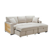 9630BE*22LRC (2)Sectional with Right Chaise, Pull-out Bed, Hidden Storage and Shelves, Charging Ports - 9630BE*22LRC