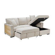 9630BE*22LRC (2)Sectional with Right Chaise, Pull-out Bed, Hidden Storage and Shelves, Charging Ports - 9630BE*22LRC
